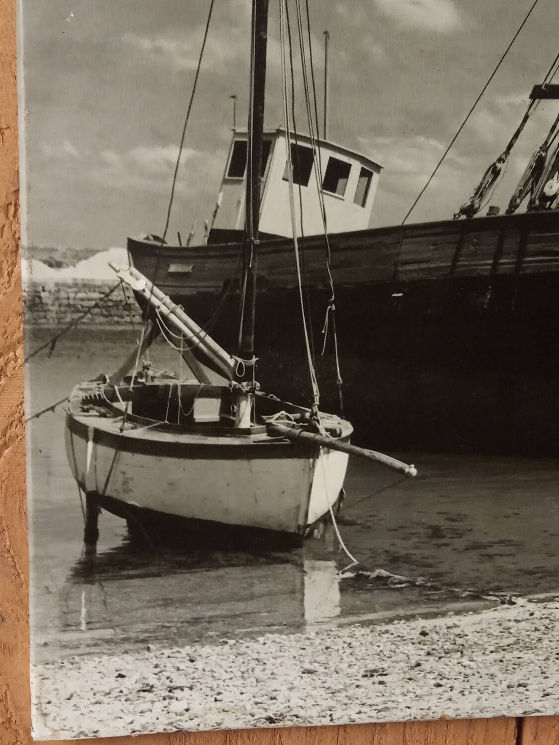 Photo of a boat in Roscoff, 1950s