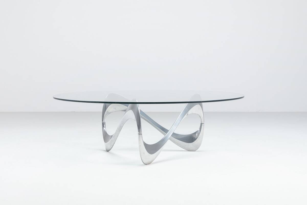 Knut Hesterberg model Snake coffee table Ronald Schmitt Germany 1965