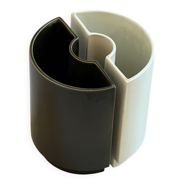 Ceramic double vase, Cansano Ceramiche made in Italy 1970's, Torino