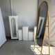 Floor mirror in bamboo and rattan H:1m80