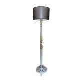 1940s art deco lamp painted grey and gold painted lamp