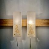Pair of Scandinavian design sconces 1950