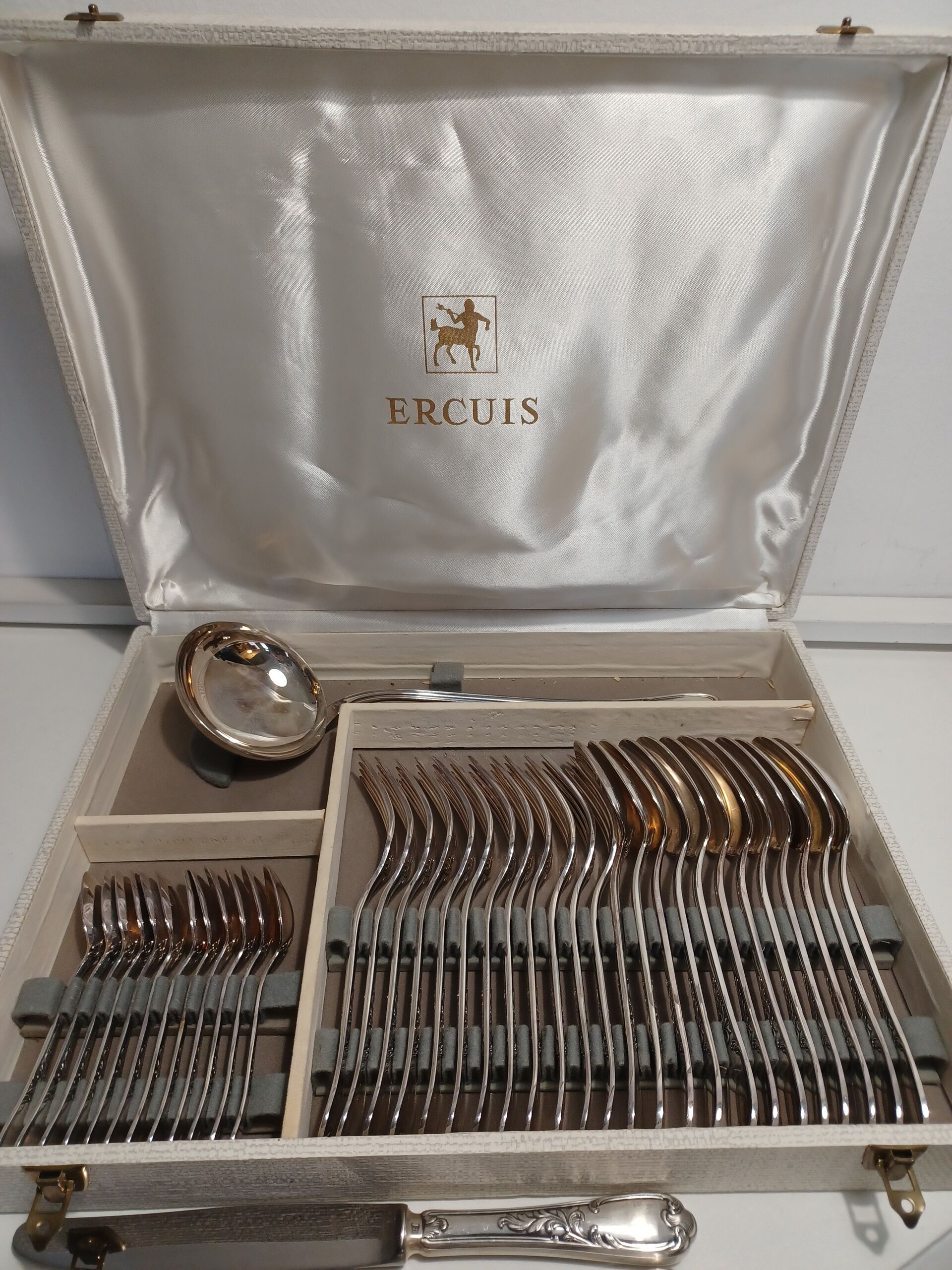 Ménagère Ercuis Godron Art-Deco