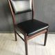 Set of 4 vintage dining chairs in Rosewood and leatherette , 1960s