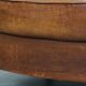 Brown leather club chair
