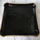 Antique underside in black ceramic enamelled modern and colorful décor