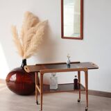 Scandinavian 'Thea' side table in rosewood and laminate, Yngve Ekström
