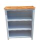 Old white and wood bookshelf
