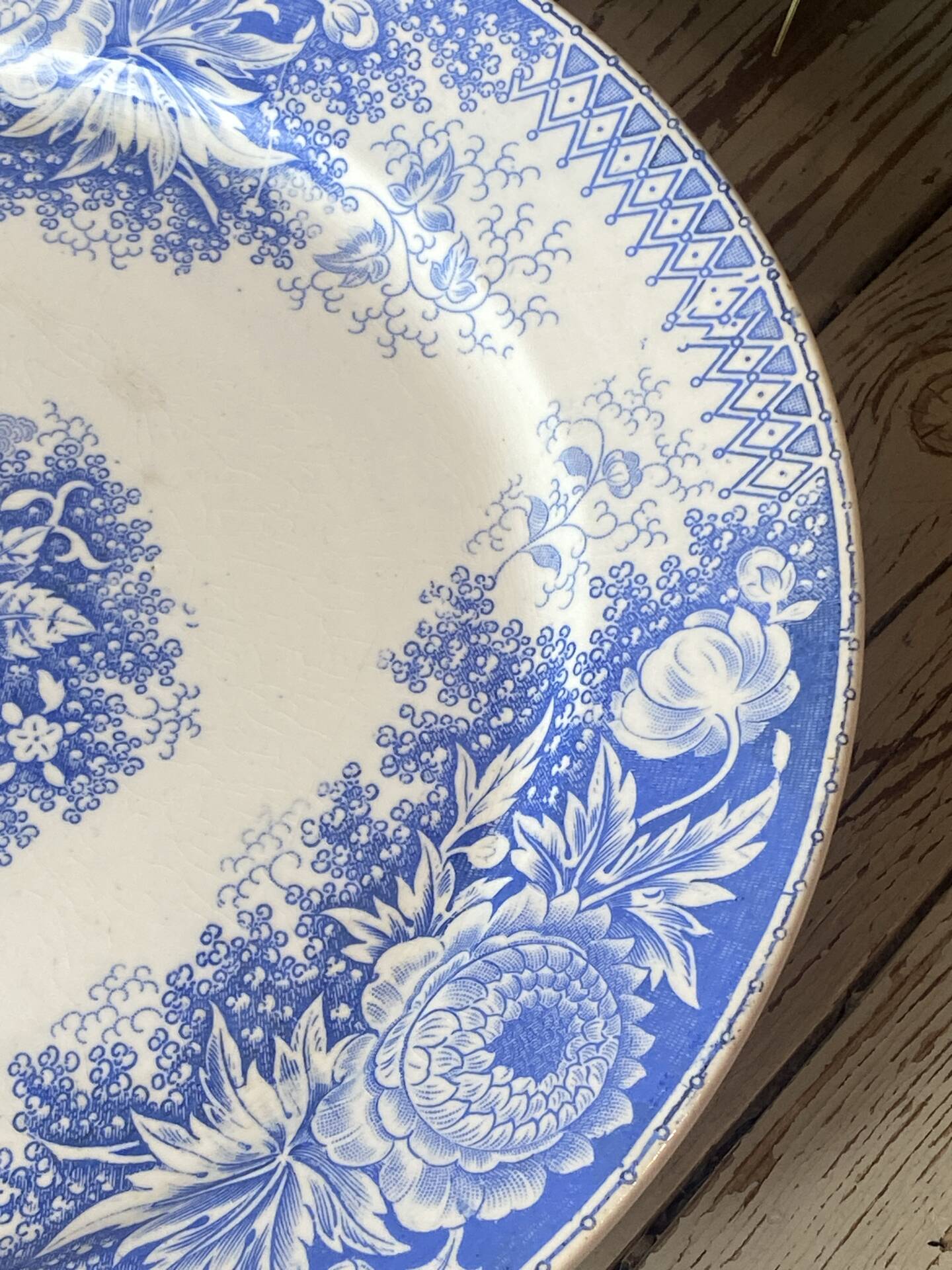 Compote dish, earthenware, Sarreguemines