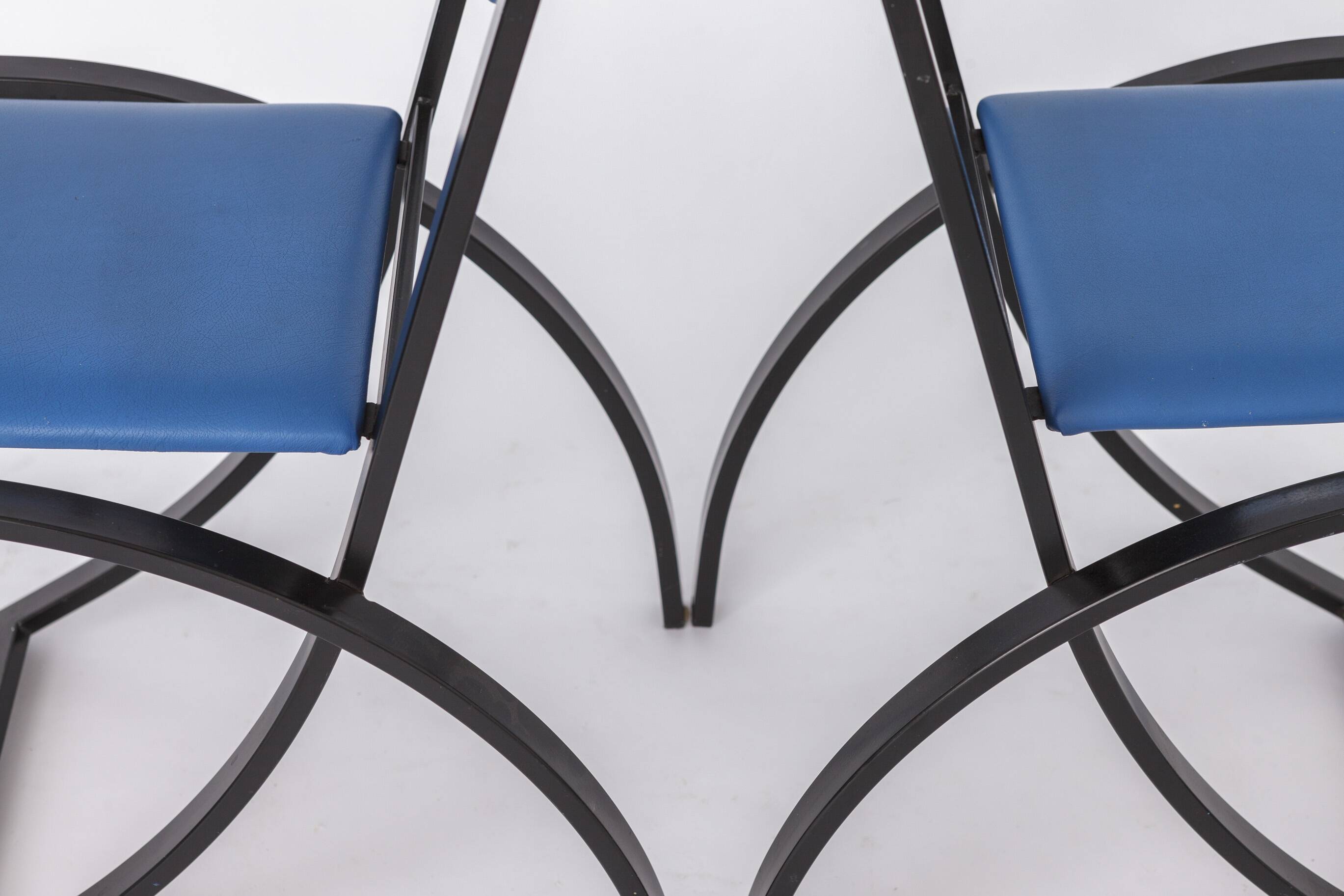 4 Dining Chairs by Karl Friedrich Förster for KFF Germany, 1980s, Set of 4