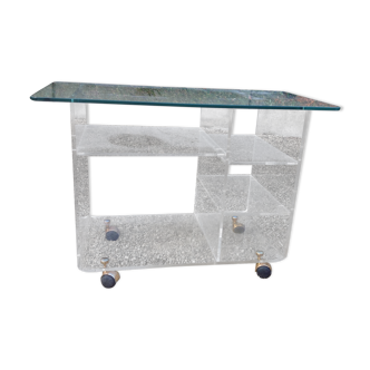 David Lange Plexiglass coffee table