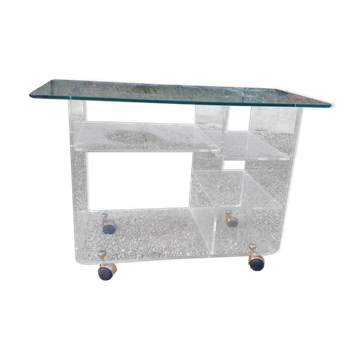 David Lange Plexiglass coffee table