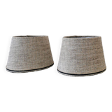 Set of 2 oval lampshades