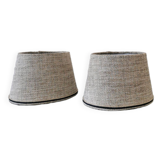 Set of 2 oval lampshades