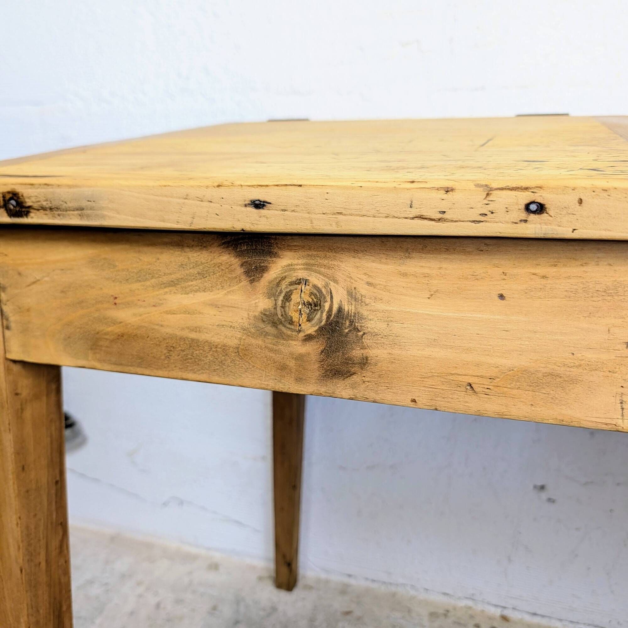 Antique wooden school desk with double lift-up tops.