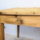Antique wooden school desk with double lift-up tops.