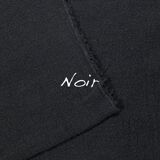Black raw linen tablecloth