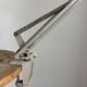 Lampe vintage 1970 d'architecte Ledu gris perle bureau - 80cm
