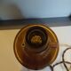 Vintage Scandinavian turned wooden candlestick lamp base
