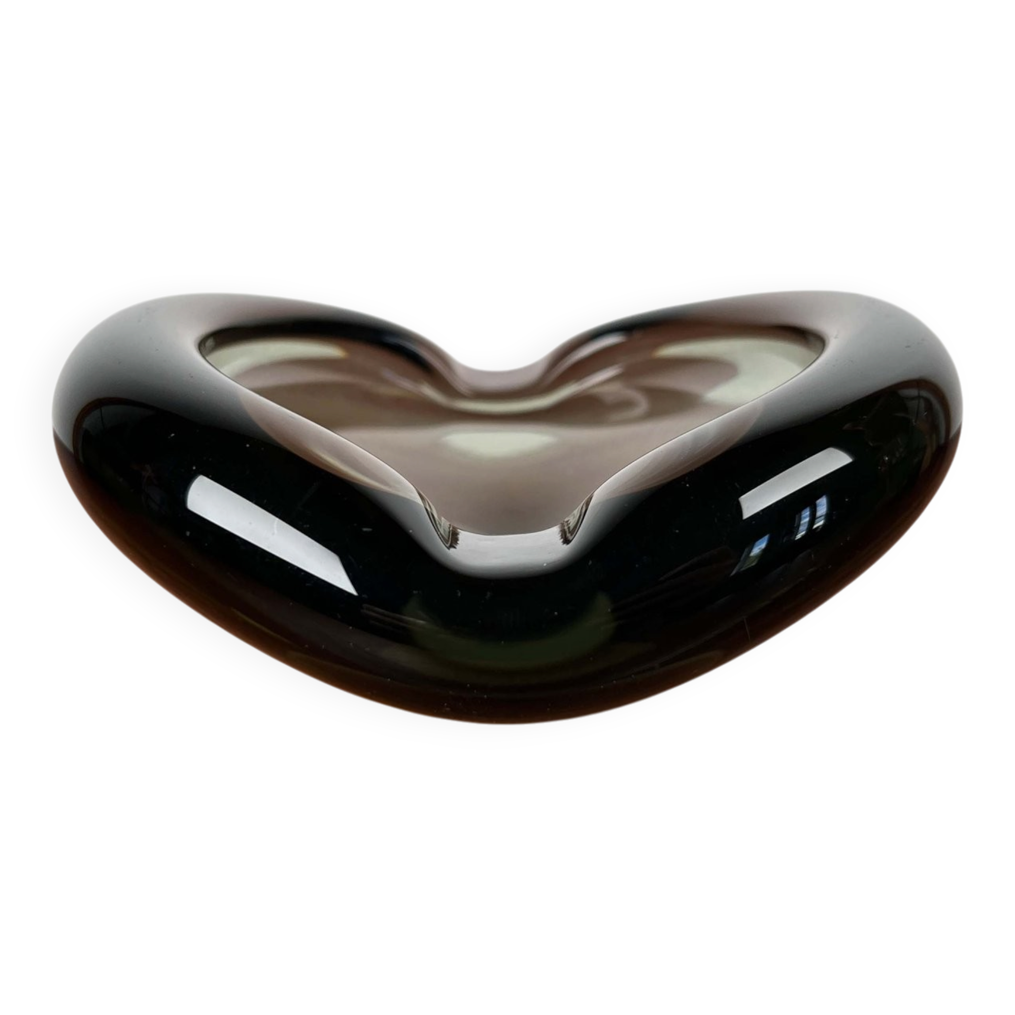 Mid-Century Danish Glass Ashtray by Per Lütken for Holmegaard, 1962