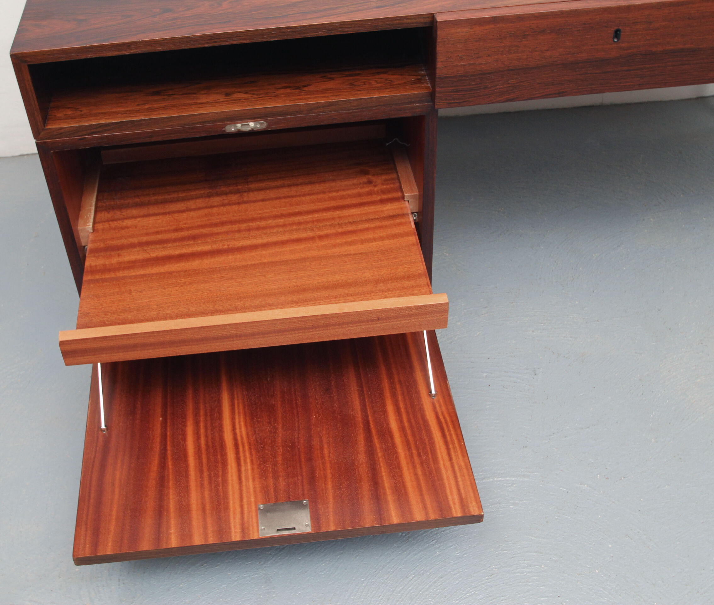 1970s desk in rosewood