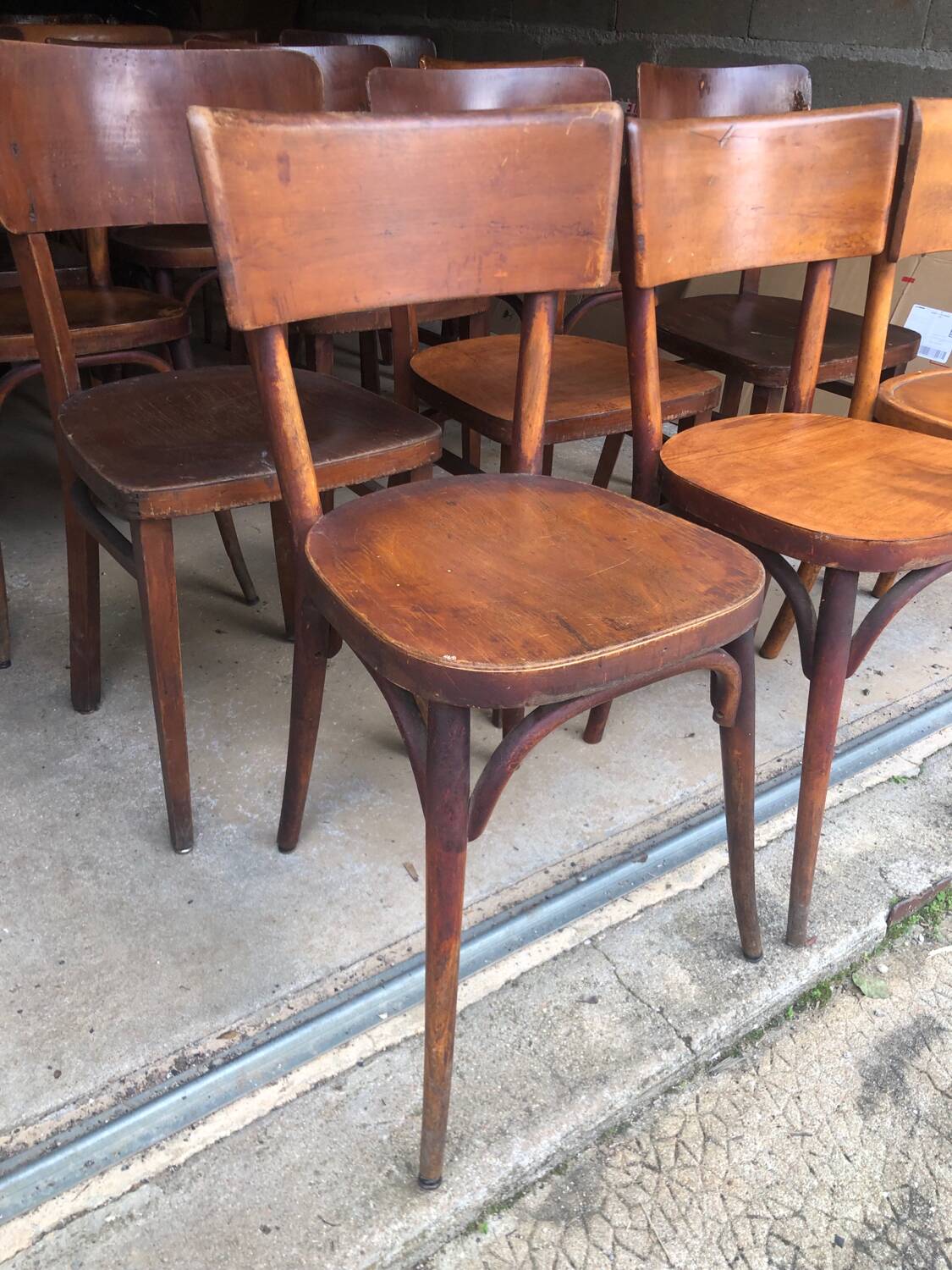 Set of 18 bistro chairs & Baumann