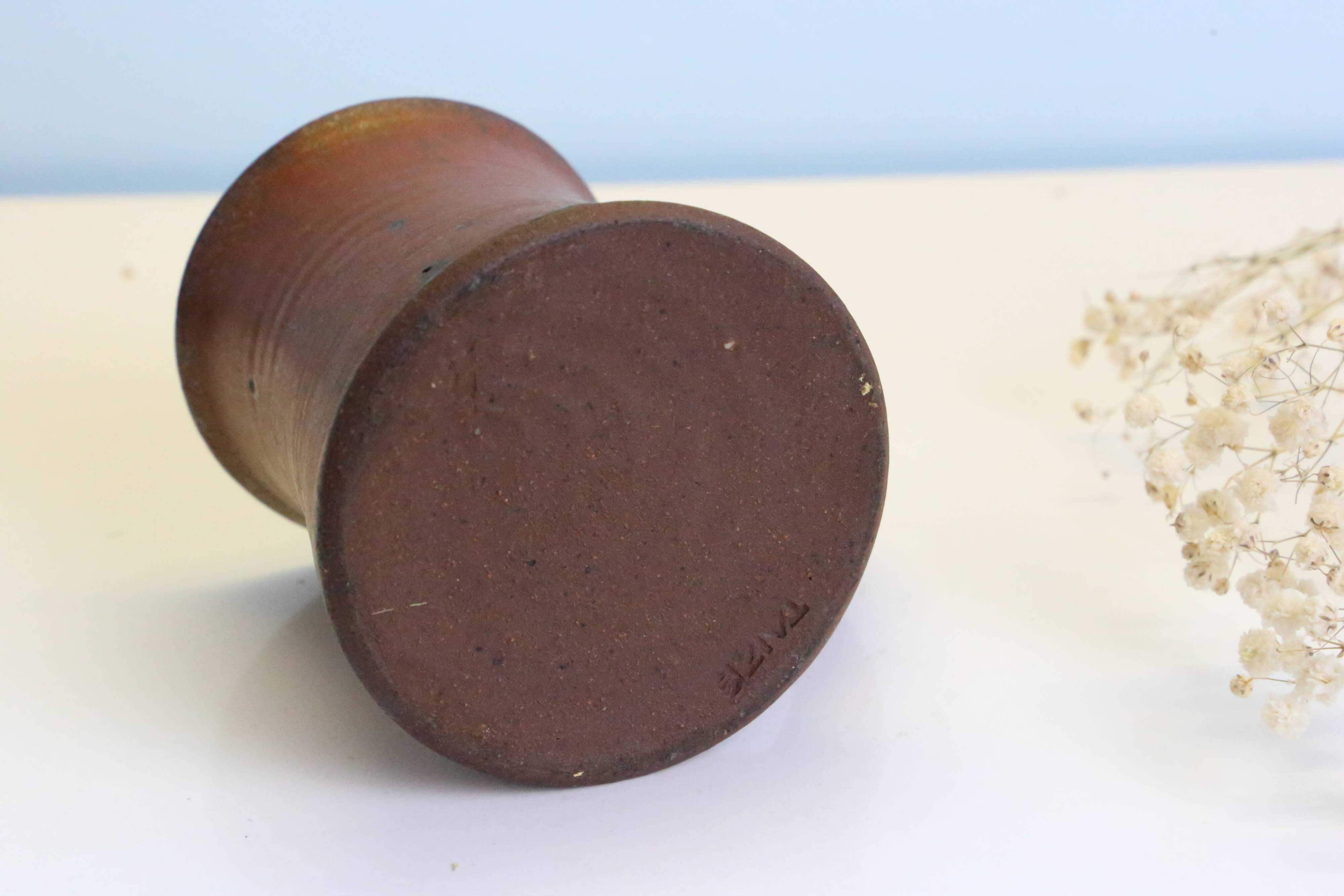 Handmade mug, French manufacture of Taizé, vintage pottery,