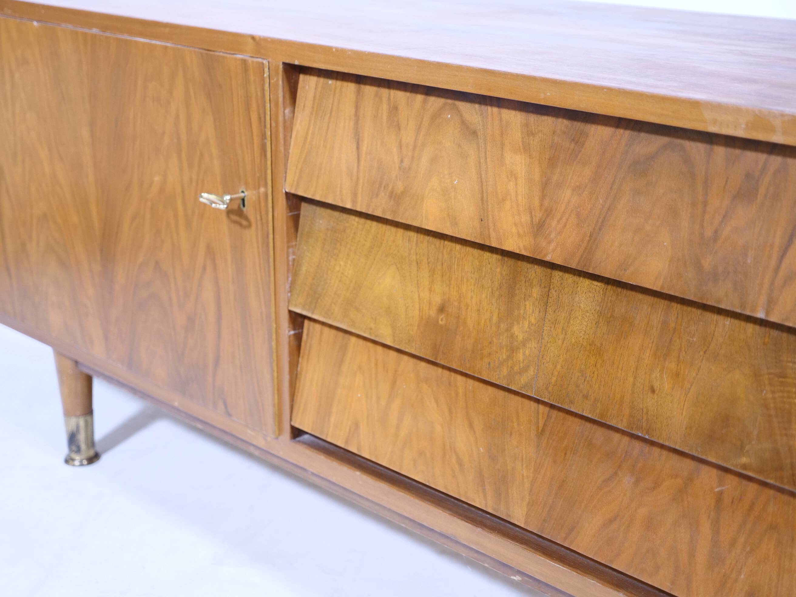 Mid-Century Sideboard in Walnut Wood, 1960s