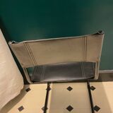 2 chaises   en cuir  style bauhaus