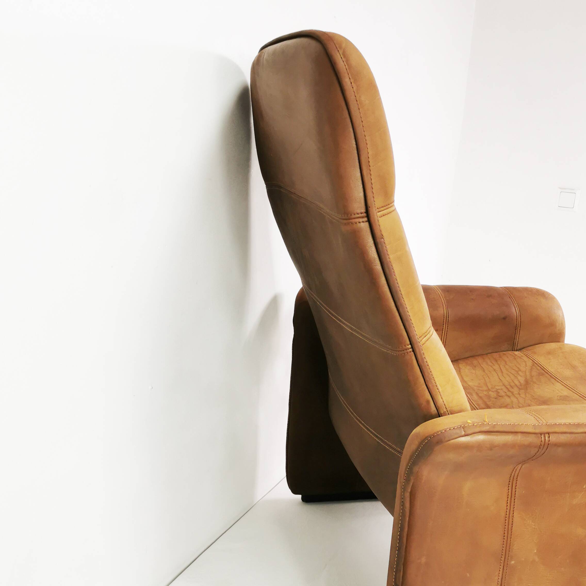 Leather armchair, De Sede, Switzerland, 1970s
