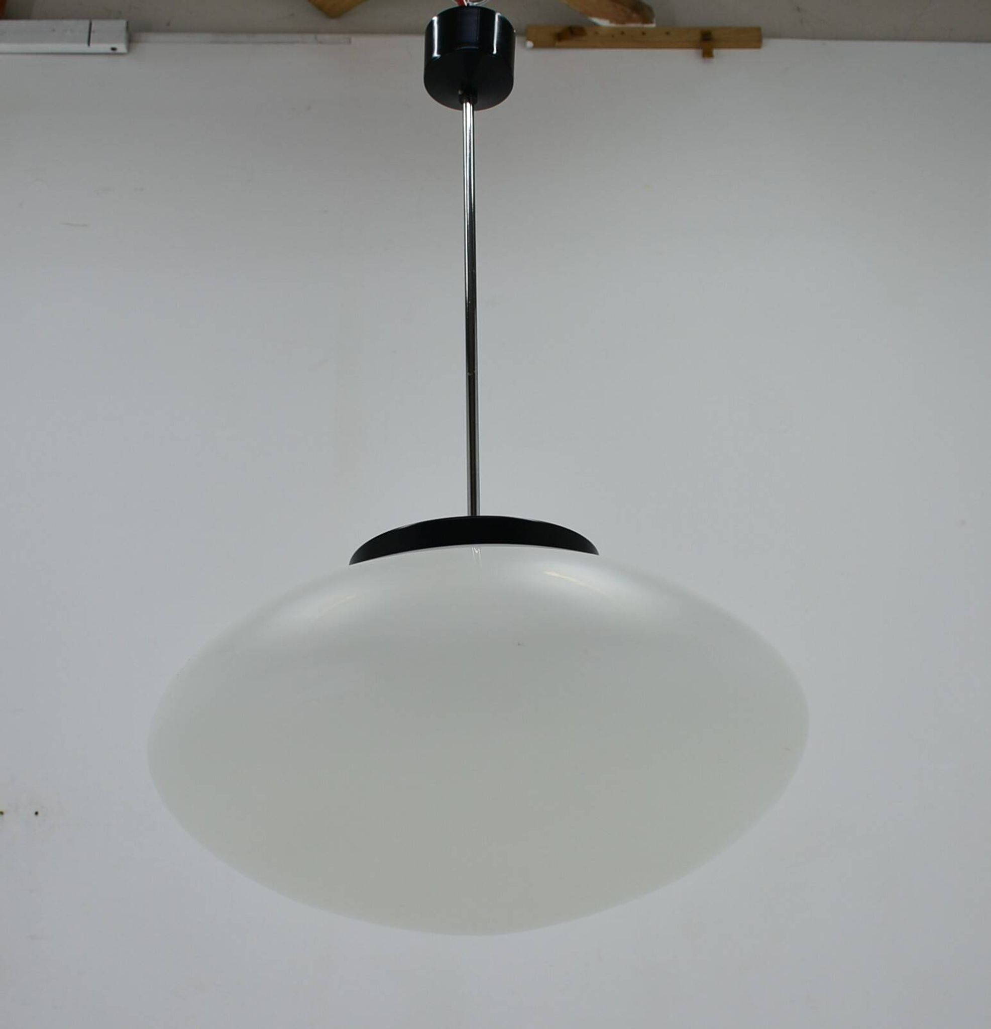 Mid-Century Glass Pendant by Jaroslav Bejvl for Kamenicky Senov, 1960's