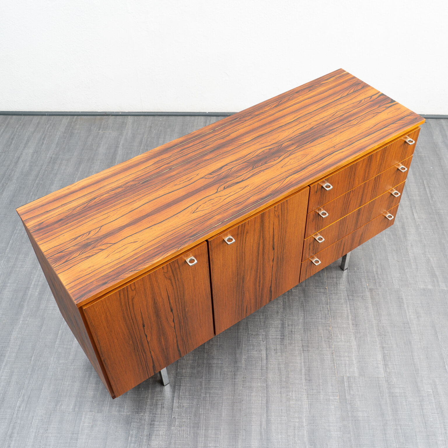 Enfilade 70s, rosewood, restored, 145cm