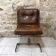 Raphaël Raffel office chair in cognac leather from the 1970s.