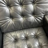 Set of 2 vintage individual seats/armchairs/club seats