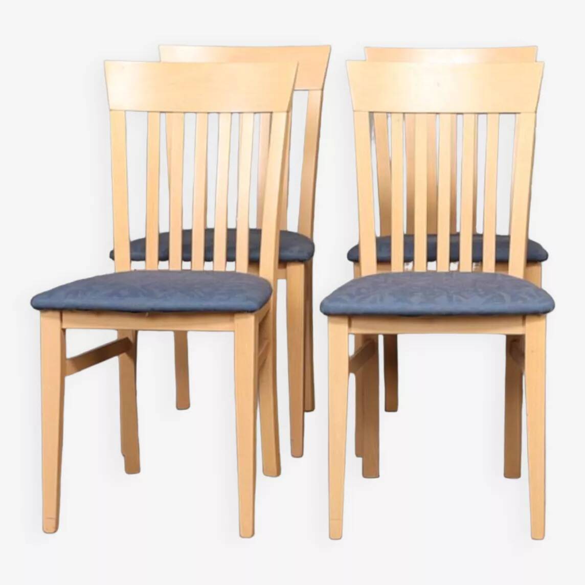 Pair of vintage beech chairs