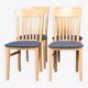 Pair of vintage beech chairs