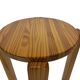 Mid century pinewood stool, minimalistic design 1960s