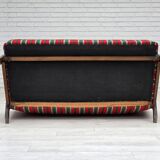 Canapé 2 places danois des années 1960 par Fritz Hansen, laine d'ameublement.