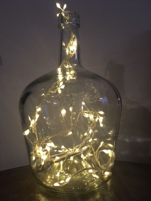 Transparent demijohn, of volume 2l
