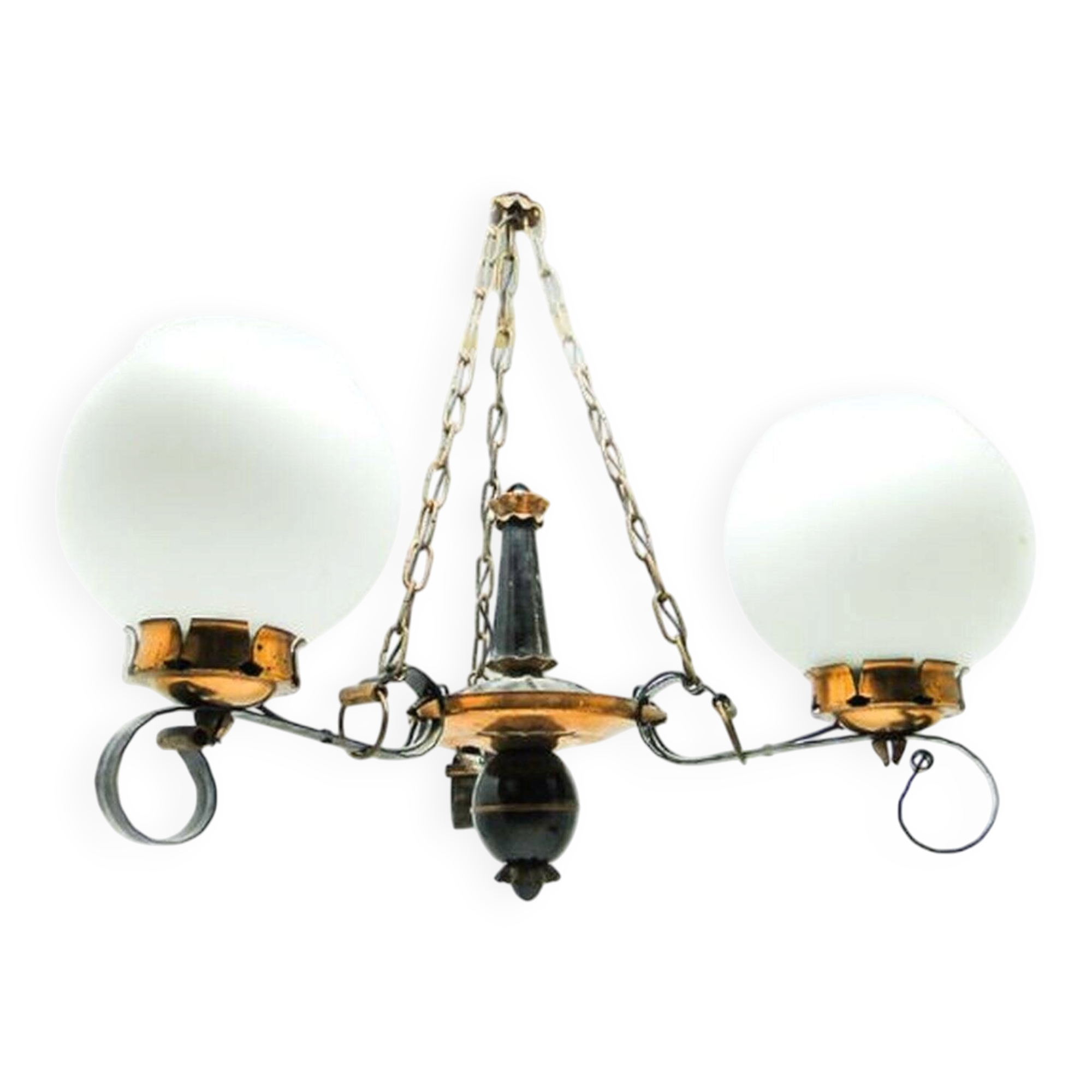 Chandelier du milieu du siècle, Pologne, années 1970