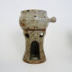 Tea set in glazed sandstone La Hulotte. Folk Art