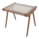 Footrest Georges Tigien, from the 60s. Light teak structure