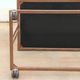 Czechoslovak vintage serving trolley on wheels, mid-century bar cart, 1970s