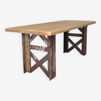 Industrial table with Eiffel foot 1930