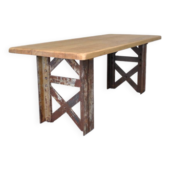 Industrial table with Eiffel foot 1930