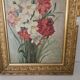 Oil on Canvas Painting - Still Life Flowers Bouquet with Dahlias Signed C D