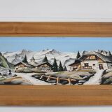 Relief map The village in the mountain