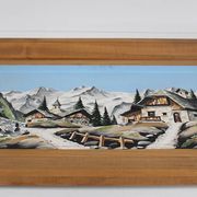 Relief map The village in the mountain
