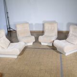German Sofalette Modular Sofa Set by Otto Zapf for Vitsœ, 1960s, Set of 4