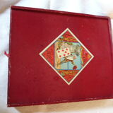 Old wooden box and cardboard game Yellow Dwarf LJR Paris